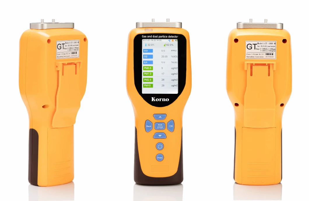 IP66 Portable Air Quality Detector Multi Gas Detector 6 in 1 Gas/Dust Particle Detector/Co/No2/So2/CO2/Pm2.5/Pm10