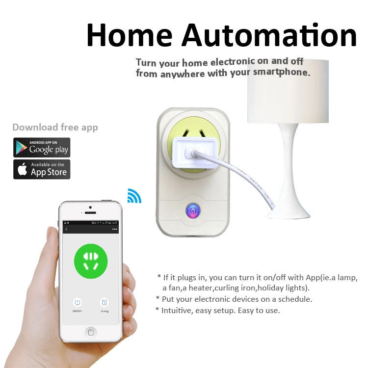 Smart Home WiFi Australia Standard APP Controlled Socket Plug Pin