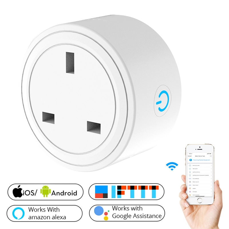 UK Standard WiFi Smart Power Socket Wireless Remote Control