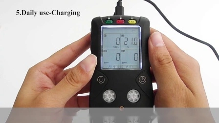 Explosion-Proof Portable Gas Leak Detector with LCD Display