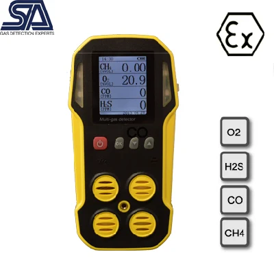 Portable Multigas Detector Against 4 Common Gas Hazards