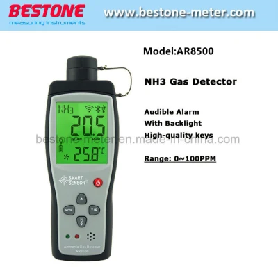 Smart Sensor Ar8500 OEM Manufacturer Industrial Handheld Nh3 Gas Detector Battery Powered Digital Ammonia Gas Leak Detector